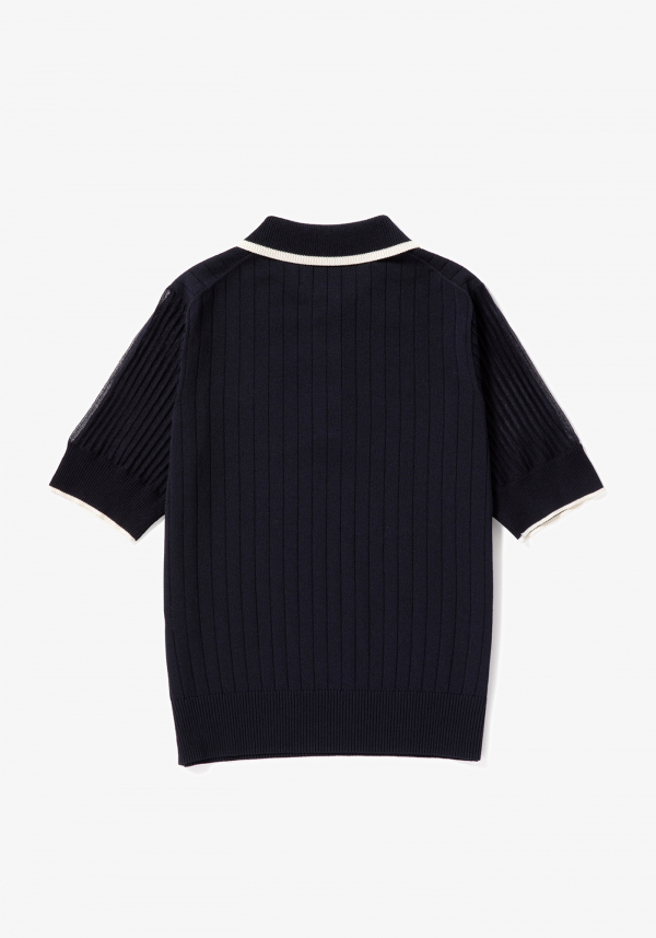 fredperryRib Stitch Knitted Shirt - F7240